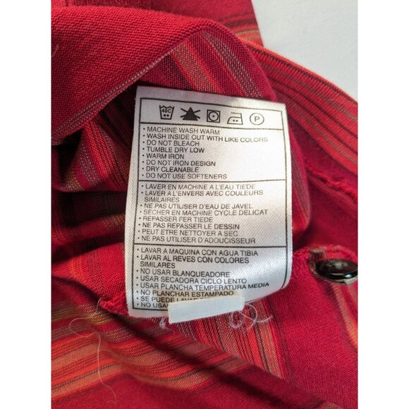 Nike Tiger Woods Collection Polo Shirt Mens Large Red Short Sleeve Dri-Fit Golf - Picture 9 of 9